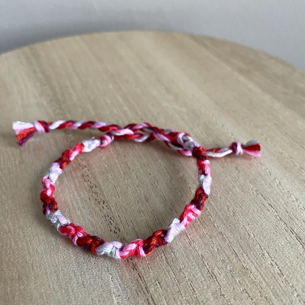 Plum Bracelet anklet trendy comfortable tie embroidery thread woven gift